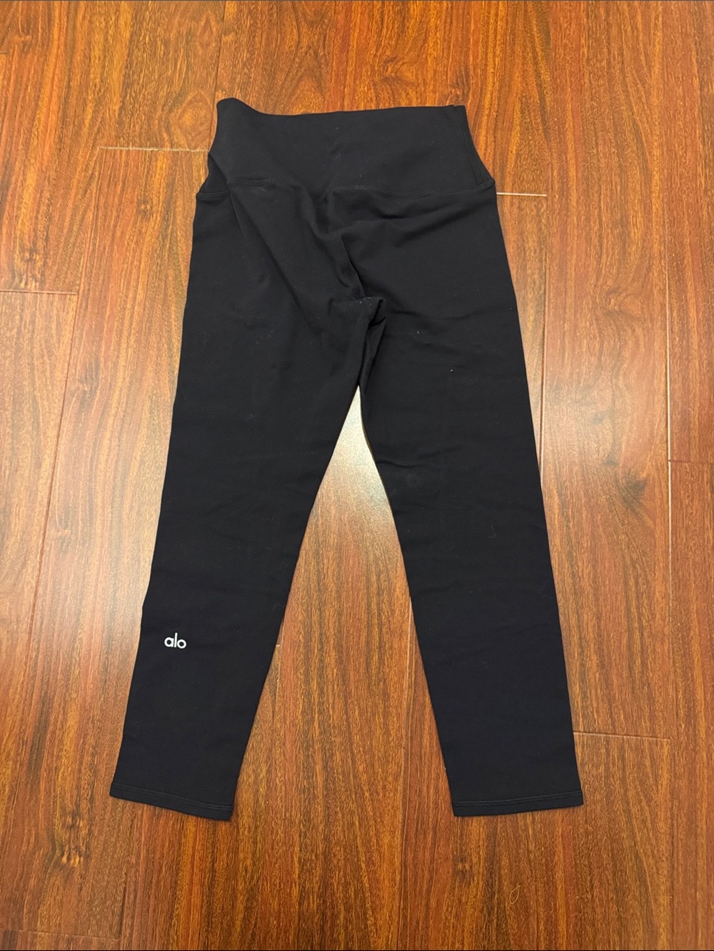 ALO Yoga High Waist Black Crop Leggings, Size Small